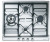 Газовая варочная панель Smeg (Смег) SER60SGH3 Газовая варочная панель Smeg (Смег) SER60SGH3