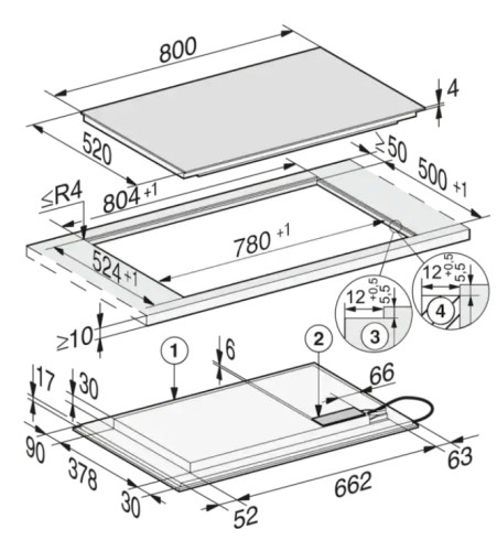 Индукционная варочная панель Miele (Мили) KM 7575 FL