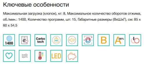 Стиральная машина Gorenje (Горенье) WPNA84A