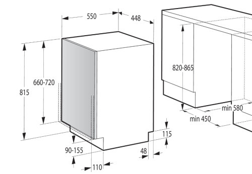Встраиваемая посудомоечная машина Gorenje (Горенье) GV561D10