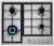 Газовая варочная панель AEG (АЕГ) HGB64420SM Газовая варочная панель AEG (АЕГ) HGB64420SM
