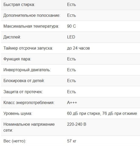 Стиральная машина Weissgauff (Вайсгауф) WM 48128 Inverter Steam Grey