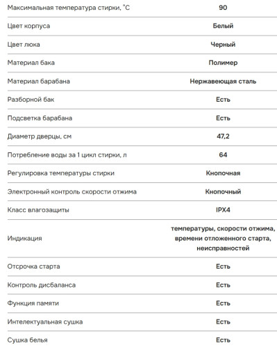 Стиральная машина с сушкой NORDFROST (Нордфрост) i-WQ4 10712 W