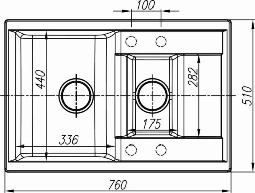 Кухонная мойка Dr.Gans (Доктор Ганс) Астра 620К, латте