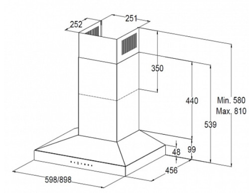 Вытяжка Korting (Кёртинг) KHC 9831 NGN