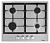 Газовая варочная панель Korting (Кёртинг) HG 675 CX