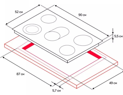 Электрическая варочная панель Simfer (Симфер) H90D15B072