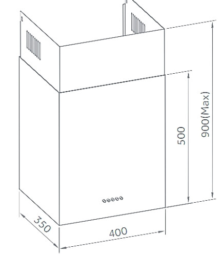 Вытяжка Weissgauff (Вайсгауф) Box 40 PB Black