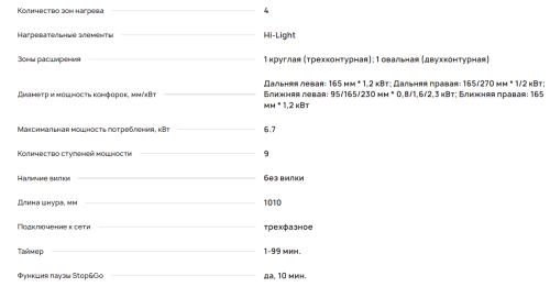 Электрическая варочная панель Krona (Крона) Brillare 60 bl