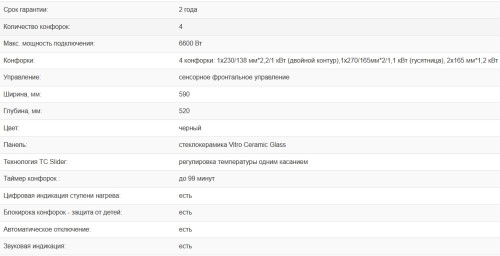 Электрическая варочная панель Weissgauff (Вайсгауф) HV 642 BSG