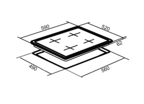 Индукционная варочная панель ORE (Оре) IS60