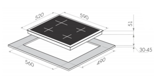 Газовая варочная панель MAUNFELD (Маунфилд) EGHG.64.63CB.R/G