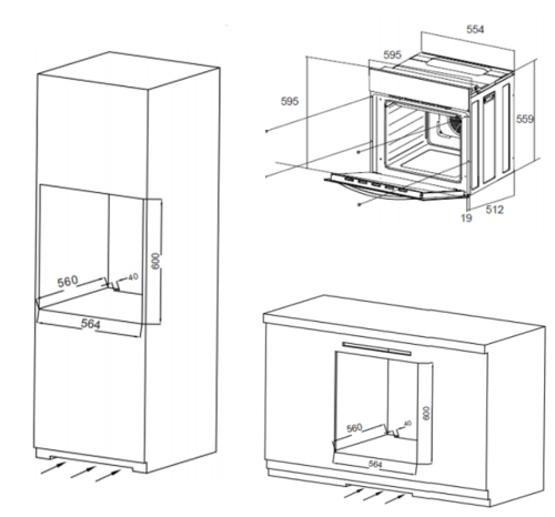 Электрический духовой шкаф MAUNFELD (Маунфилд) EOEC.564B