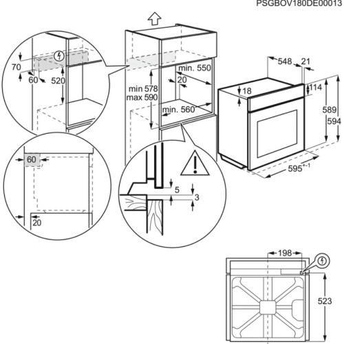Электрический духовой шкаф Electrolux (Электролюкс) EOB53450AX
