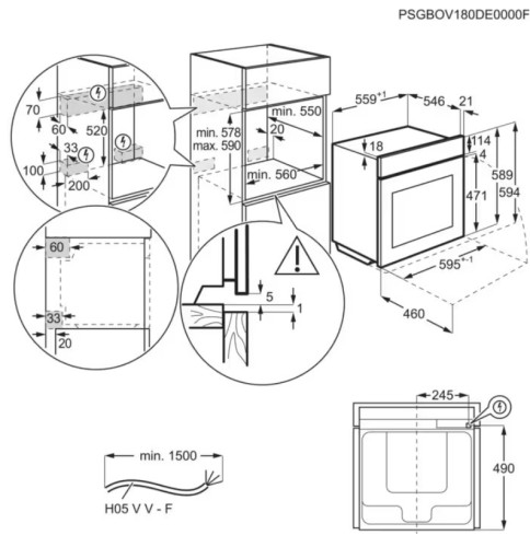 Электрический духовой шкаф Electrolux (Электролюкс) EOB7S31V