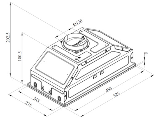 Встраиваемая вытяжка Zigmund-Shtain (Зигмунд-Штайн) K 356.51 S