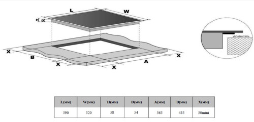 Индукционная варочная панель Weissgauff (Вайсгауф) HI 640 GSC