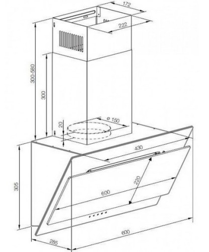 Вытяжка Graude (Грауде) DH 60.0 WE