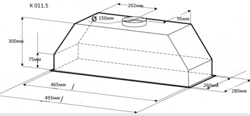 Встраиваемая вытяжка Zigmund-Shtain (Зигмунд-Штайн) K 011.5 W