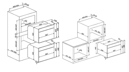 Электрический духовой шкаф Smeg (Смег) SF4604PMCNR 