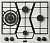 Газовая варочная панель Korting (Кёртинг) HG 6115 CTRI