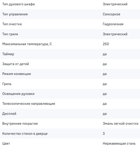 Электрический духовой шкаф MAUNFELD (Маунфилд) AEOD76106S