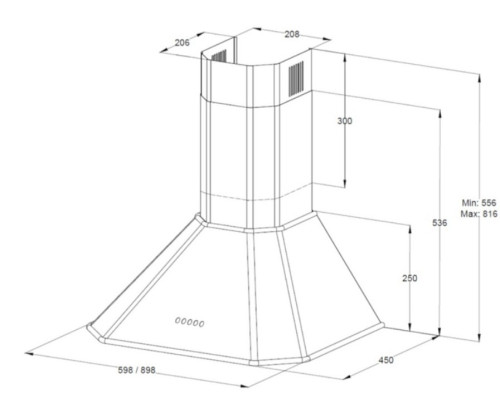 Вытяжка Korting (Кёртинг) KHC 6839 X