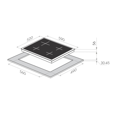 Индукционная варочная панель MAUNFELD (Маунфилд) MVI59.4HZ.2BT-WH + ВИДЕО О ТОВАРЕ