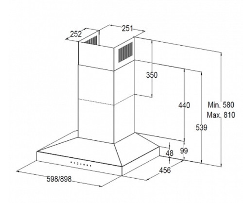 Вытяжка Korting (Кёртинг) KHC 9831 XGN
