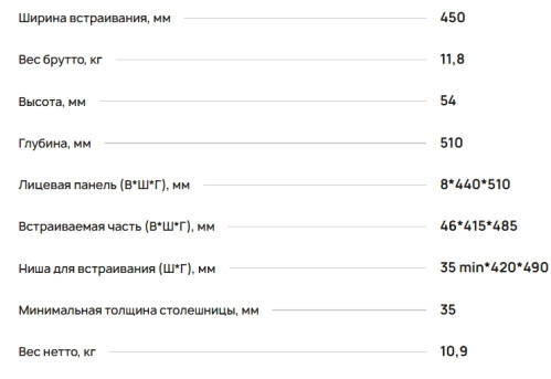 Газовая варочная панель Krona (Крона) CORNIOLA 45 BL