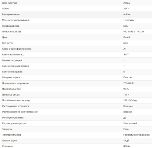 Встаиваемая морозильная камера Weissgauff (Вайсгауф) WFI 178 V