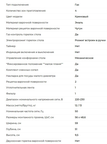 Газовая варочная панель GEFEST (Гефест) СГ СН 1211 К81