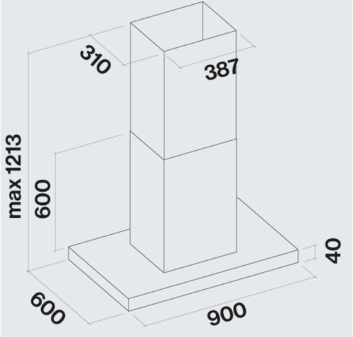 Вытяжка Falmec (Фалмек) Lumen Isola NRS 90