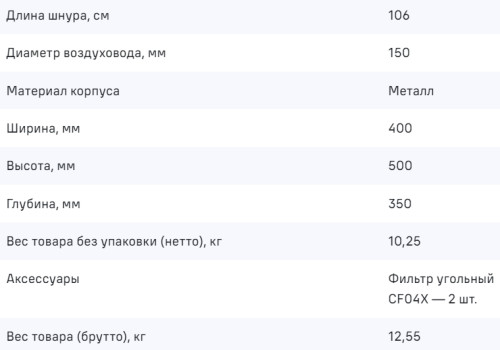 Вытяжка MAUNFELD (Маунфилд) Box Push 40 нержавеющая сталь