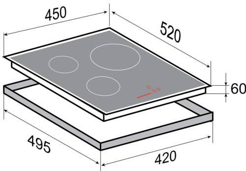 Индукционная варочная панель Zigmund-Shtain (Зигмунд-Штайн) CI 35.4 B