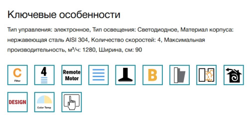 Вытяжка Falmec (Фалмек) Mizar 90 E.P.