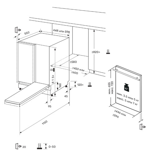 Встраиваемая посудомоечная машина Kuppersberg (Купперсберг) GLM 4581