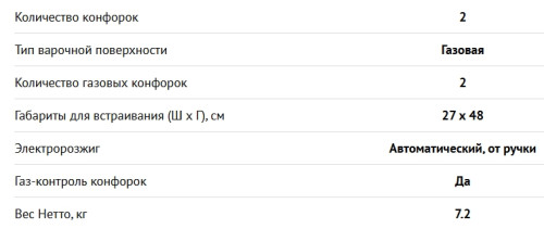 Газовая варочная панель NORDFROST (Нордфрост) HM 3023 W