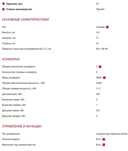 Газовая варочная панель Kuppersberg (Куперсберг) FS 710 Ant Bronze