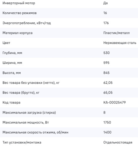 Стиральная машина MAUNFELD (Маунфилд) MFWM148IWHT