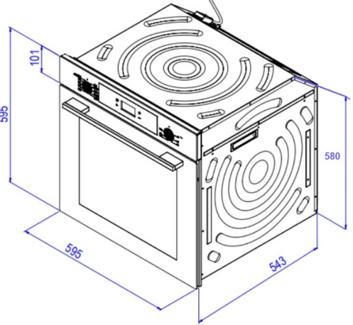 Электрический духовой шкаф Weissgauff (Вайсгауф) EOV 291 PDBS Black Edition