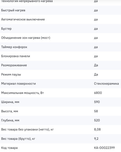 Индукционная варочная панель MAUNFELD (Маунфилд) CVI593BBK Inverter