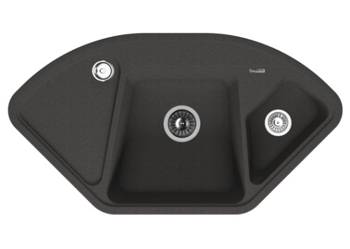 Кухонная мойка Florentina (Флорентина) Капри, черный