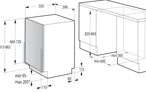 Встраиваемая посудомоечная машина Gorenje (Горенье) GV620E10