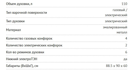 Комбинированная плита NORDFROST (Нордфрост) GE 9262 YR