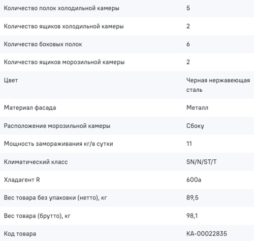 Холодильник MAUNFELD (Маунфилд) MFF191NFSB