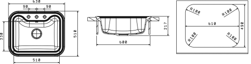 Кухонная мойка Florentina (Флорентина) Крит 630, капучино