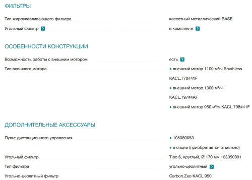 Встраиваемая вытяжка Falmec (Фалмек) Gruppo Incasso Plus 70 WH