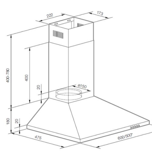 Вытяжка Graude (Грауде) DHP 60.0 W