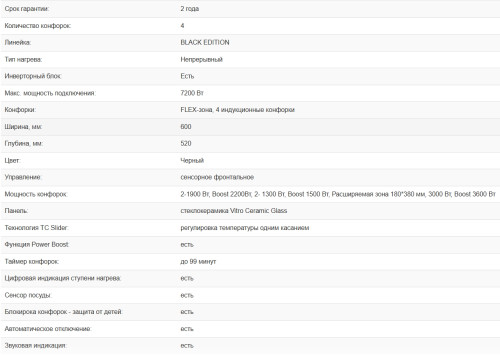 Индукционная варочная панель Weissgauff (Вайсгауф) HI 642 BFZG